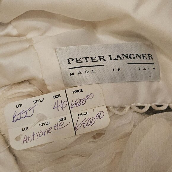 Peter Langner Velvet Champagne Wedding Dress NWT 46/10 - Picture 8 of 8